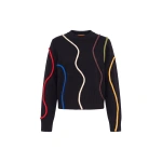 Simon Miller Cher Squiggle Sweater in Black Multi | Sweaters | Coveti