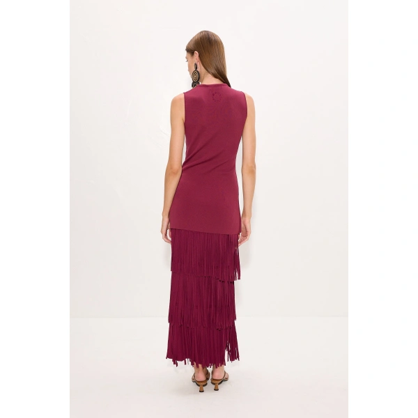 Simon Miller Dara Knit Top in Pomegranate | Sleeveless Tops | Coveti