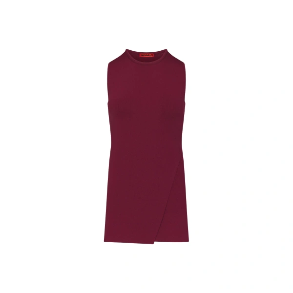 Simon Miller Dara Knit Top in Pomegranate | Sleeveless Tops | Coveti