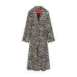 Simon Miller Djinn Crepe Robe Coat in Zebra Print | Coats | Coveti