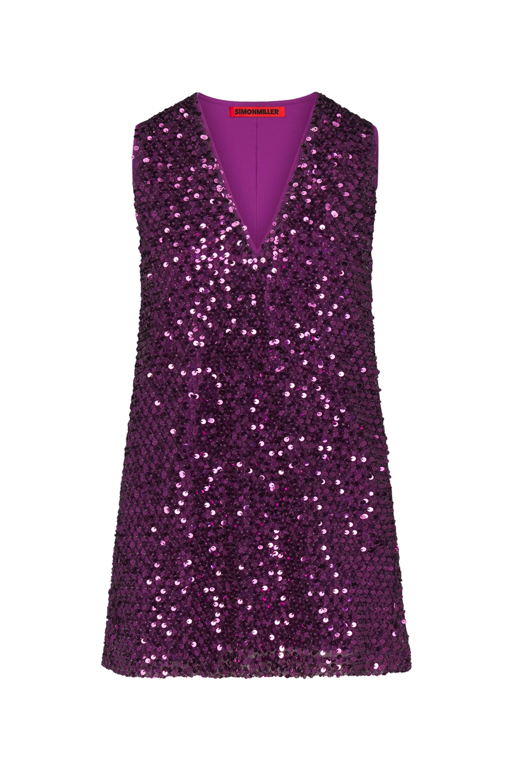 Simon Miller Fountain Sequin Dress in Amethyst Simon Miller Fountain Sequin Dress in Amethyst | Mini Dresses | Coveti