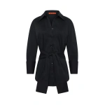 Simon Miller Inna Poplin Top in Black | Shirts | Coveti