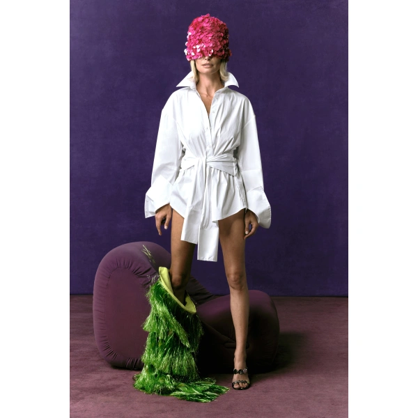 Simon Miller Inna Poplin Top in Macadamia | Shirts | Coveti