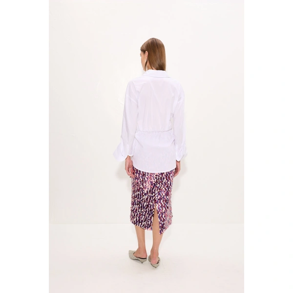 Simon Miller Inna Poplin Top in Macadamia | Shirts | Coveti