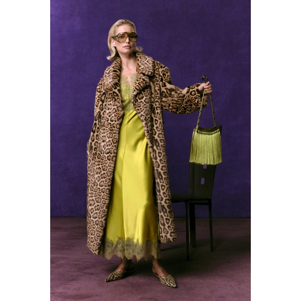 Simon Miller Jetz Cheetah Coat in Cheetah Scramble | Fur Coats | Coveti
