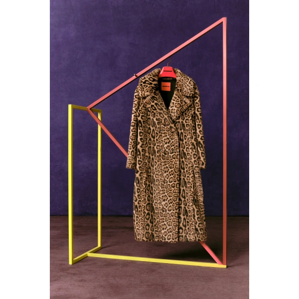 Simon Miller Jetz Cheetah Coat in Cheetah Scramble | Fur Coats | Coveti