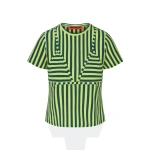 Simon Miller Kini Striped Tee in Lime Stripe | T-Shirts | Coveti