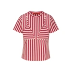 Simon Miller Kini Striped Tee in Venetian Red Stripe | T-Shirts | Coveti