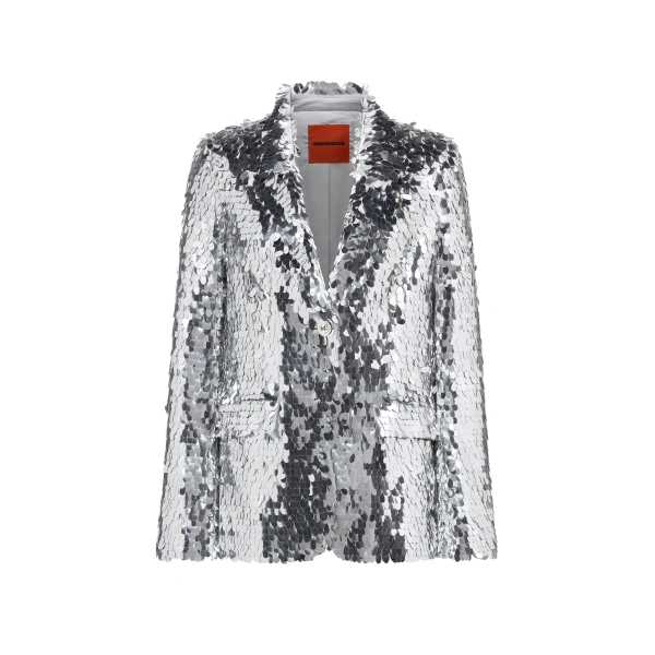 Leon Sequin Blazer in Satellite Silver