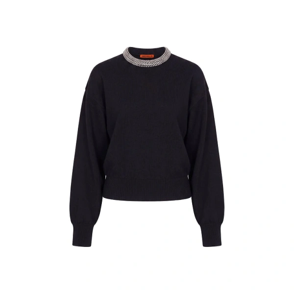 Lillian Embellished Sweater in Black