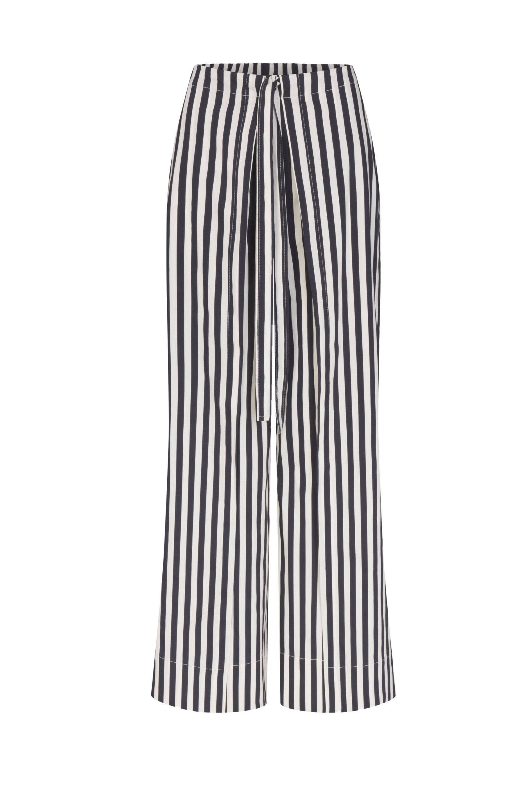 Simon Miller Lima Poplin Pant in Black and White Stripe Simon Miller Lima Poplin Pant in Black and White Stripe | Wide-Leg Pants | Coveti