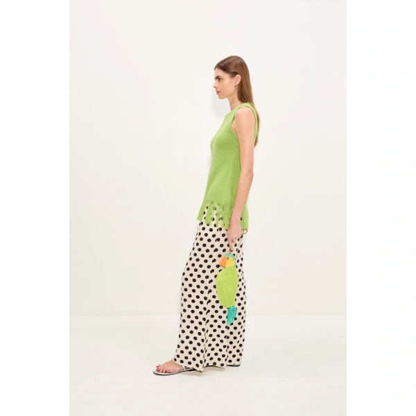 Simon Miller Lisel Knit Top in Lime | Sleeveless Tops | Coveti