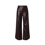 Simon Miller Livia Vegan Leather Pant in Dark Choco Brown | Leather Pants | Coveti
