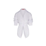 Simon Miller Loch Poplin Button Up in Macadamia | Shirts | Coveti