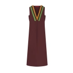 Simon Miller Mar Crochet Poplin Dress in Choco Brown | Maxi Dresses | Coveti
