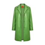 Simon Miller Margot Vegan Leather Jacket in Matcha | Leather Jackets | Coveti