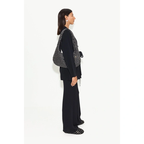 Simon Miller Max Belted Knit Cardigan in Black | Cardigans | Coveti