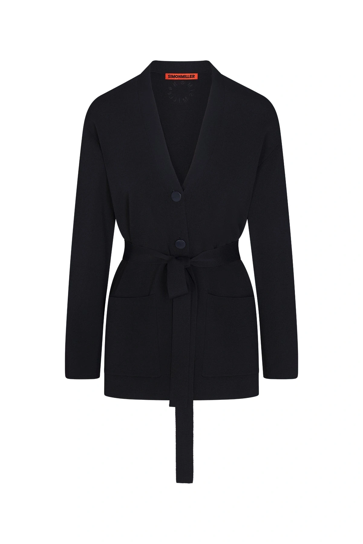 Simon Miller Max Belted Knit Cardigan in Black Simon Miller Max Belted Knit Cardigan in Black | Cardigans | Coveti