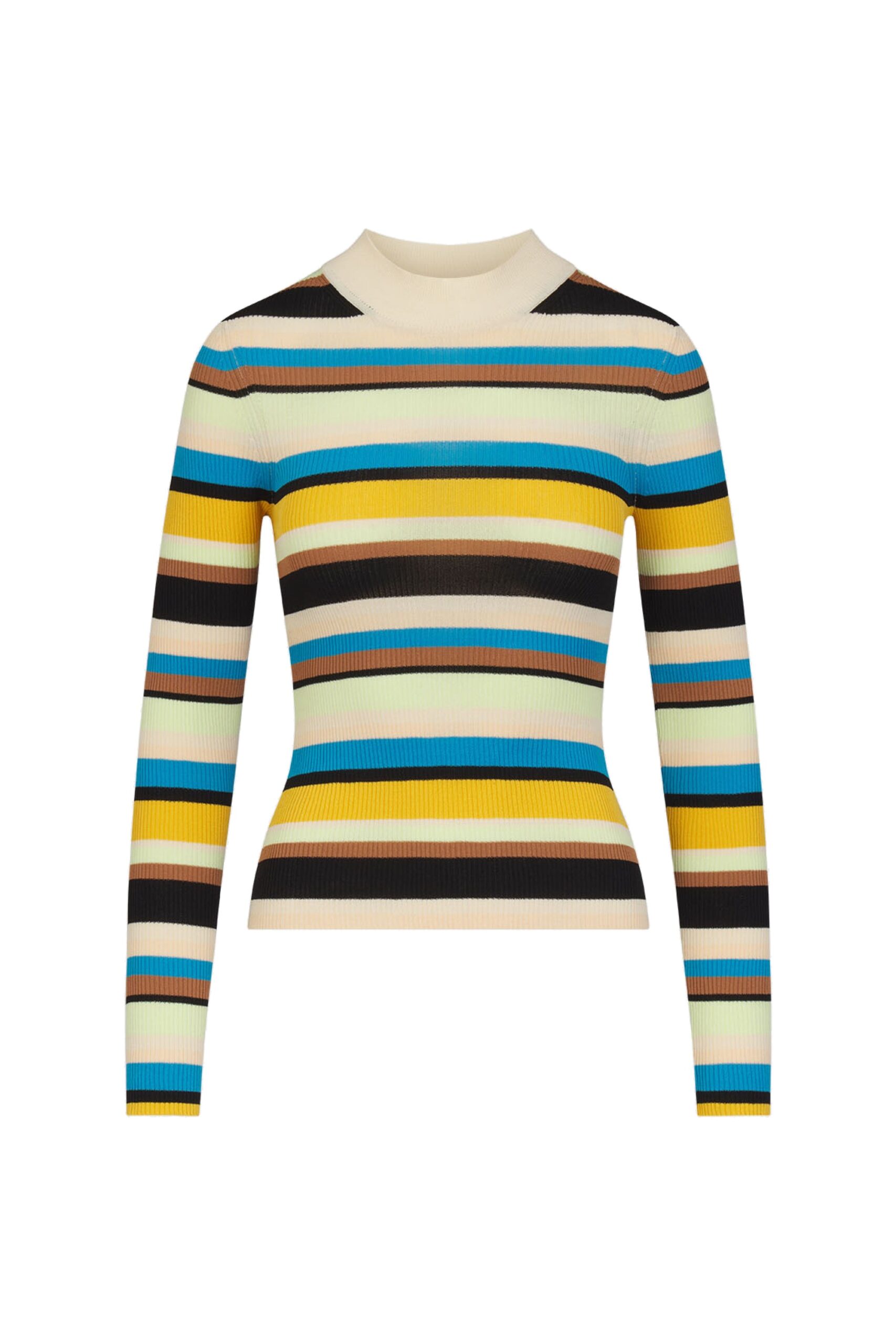 Simon Miller Mika Knit Long Sleeve Top in Ocean Stripe Simon Miller Mika Knit Long Sleeve Top in Ocean Stripe | Long Sleeve Tops | Coveti