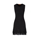 Simon Miller Mira Crochet Mini Dress in Black | Mini Dresses | Coveti