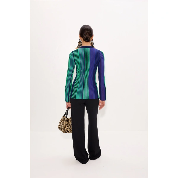 Simon Miller Misha Knit Cardigan in Cool Tone Rib | Cardigans | Coveti