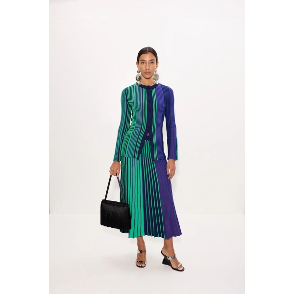 Simon Miller Misha Knit Cardigan in Cool Tone Rib | Cardigans | Coveti
