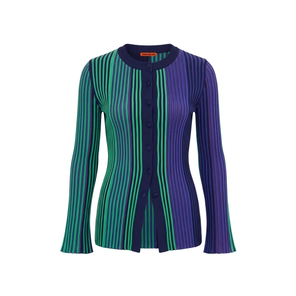 Simon Miller Misha Knit Cardigan in Cool Tone Rib | Cardigans | Coveti