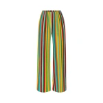 Simon Miller Nella Crepe Wide Leg Pant in Vibrant Multi Stripe | Wide-Leg Pants | Coveti