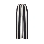 Simon Miller Nella Wide Leg Pant in Black and White Stripe | Wide-Leg Pants | Coveti