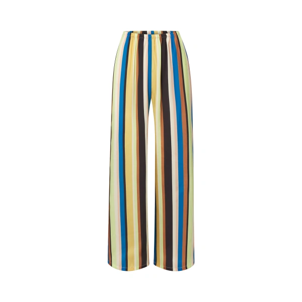 Nella Wide Leg Pant in Ocean Stripe