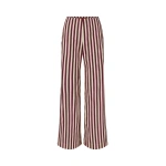 Simon Miller Pia Poplin Pant in Bordeaux Stripe | Wide-Leg Pants | Coveti