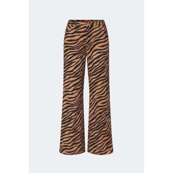 Simon Miller Rumie Printed Jean in Tiger Stripe | Jeans | Coveti