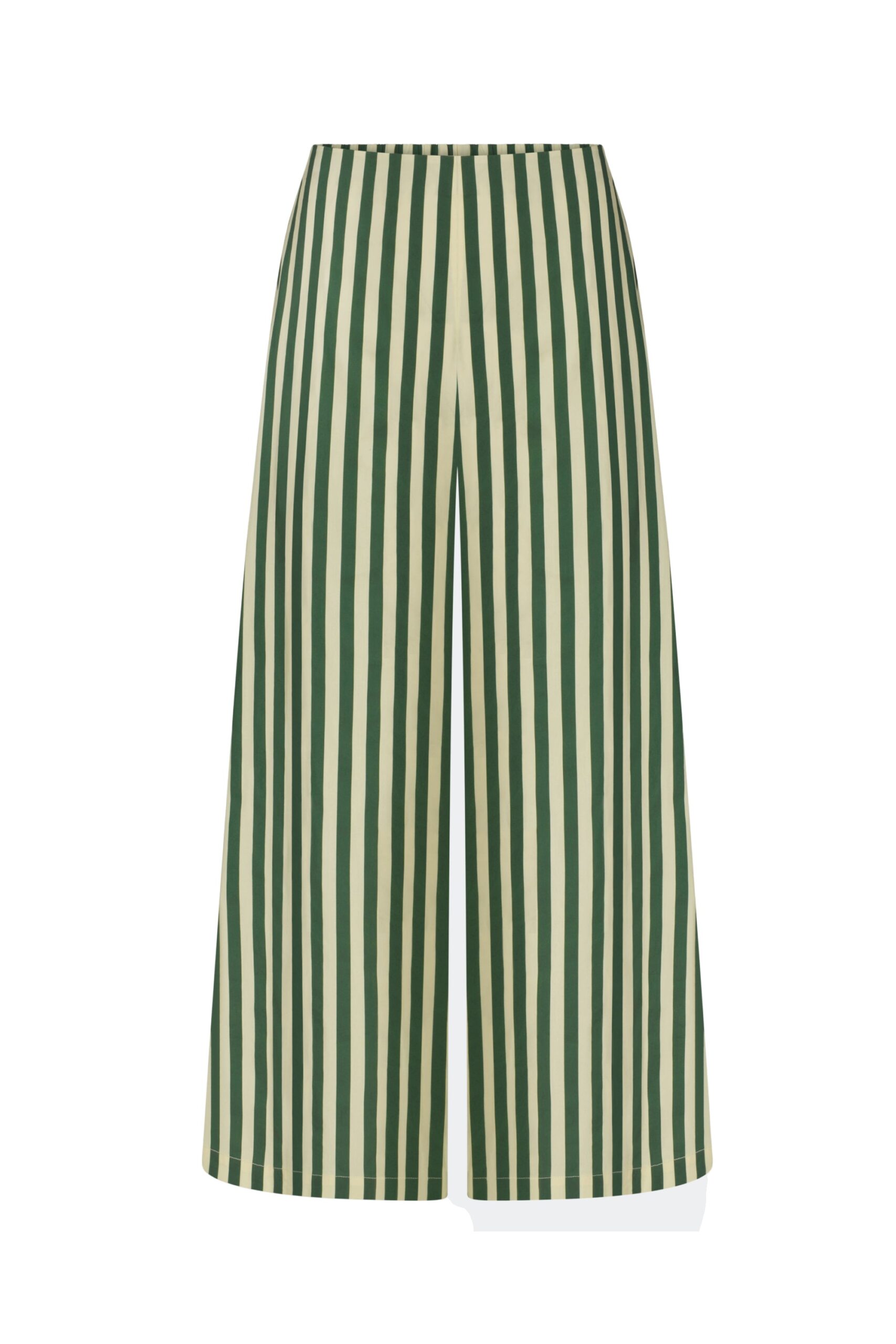 Simon Miller Toni Poplin Pant in Gummy Green and Ecru Simon Miller Toni Poplin Pant in Gummy Green and Ecru | Wide-Leg Pants | Coveti