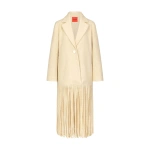 Simon Miller Vero Fringe Coat in Ivory | Coats | Coveti