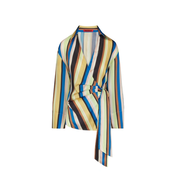 Vietta Twill Top in Ocean Stripe