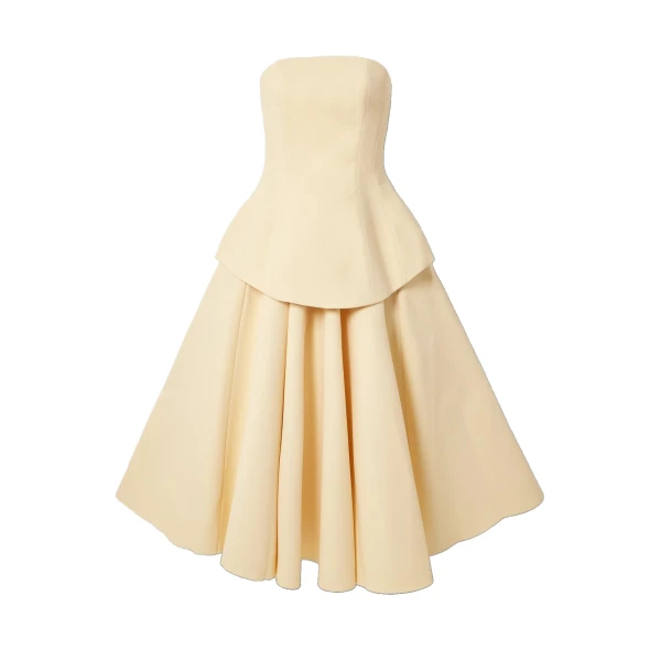 The Ada Midi Dress in Pearl
