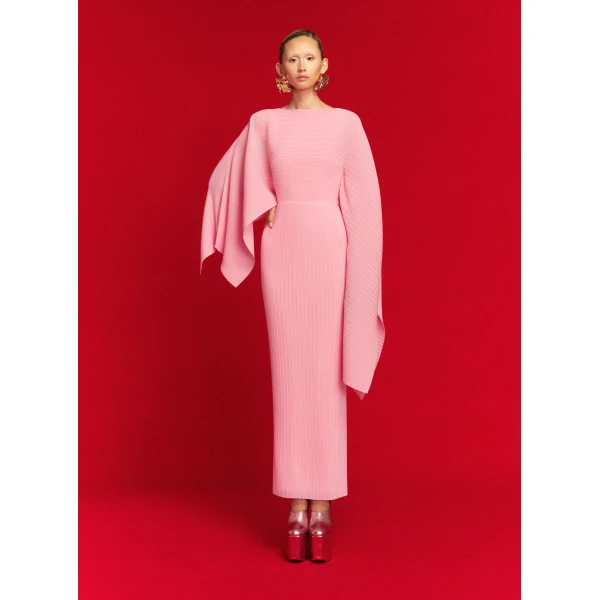 Solace London The Adami Maxi Dress in Powder Pink