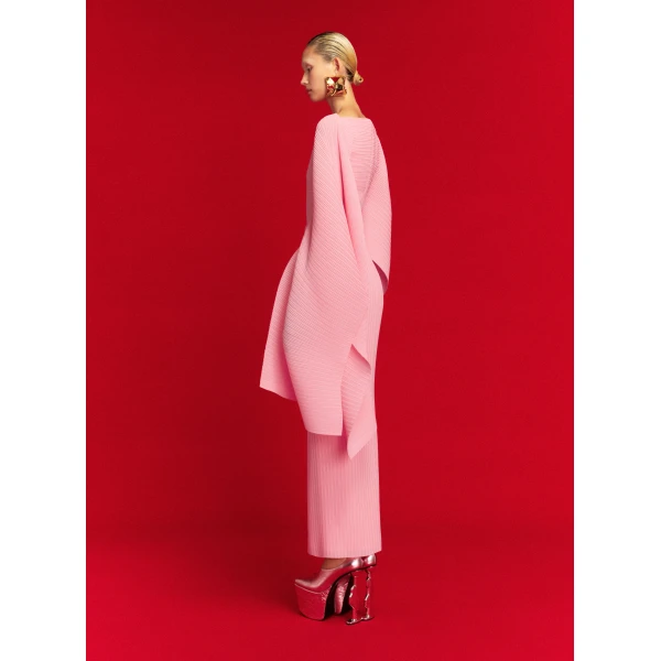 Solace London The Adami Maxi Dress in Powder Pink