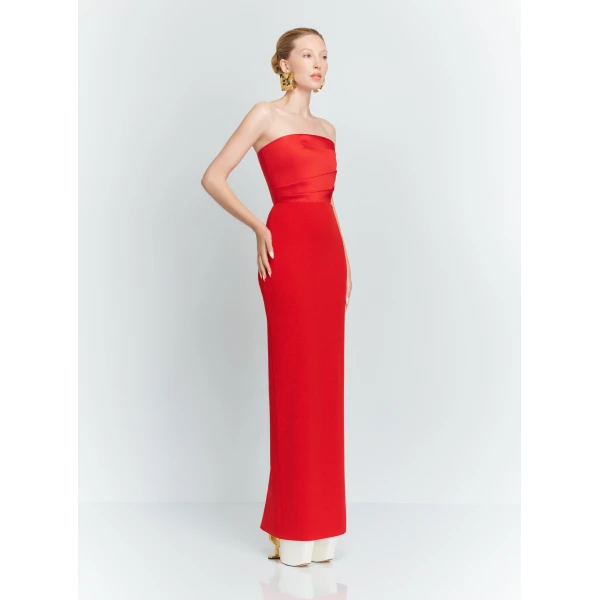 Solace London The Afra Maxi Dress in Red