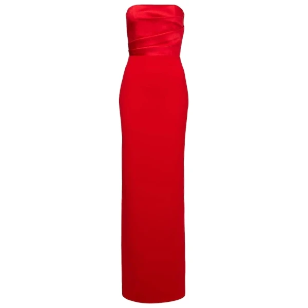 Solace London The Afra Maxi Dress in Red | Maxi Dresses | Coveti