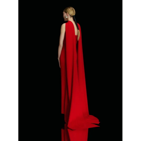 Solace London The Ainhoa Maxi Dress in Red