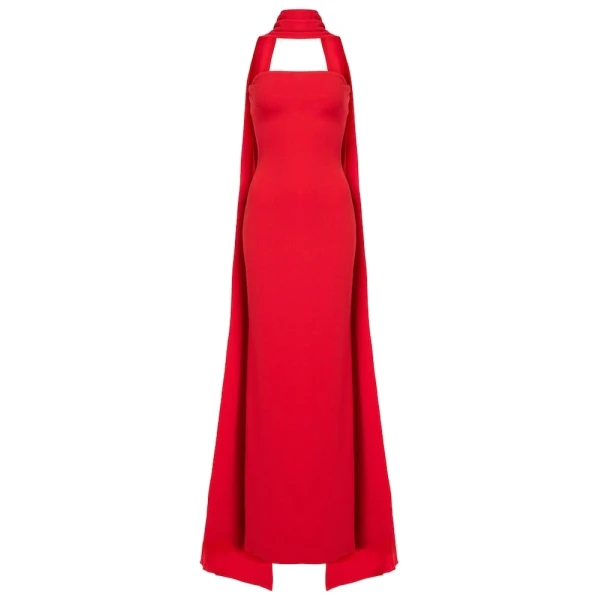 The Ainhoa Maxi Dress in Red