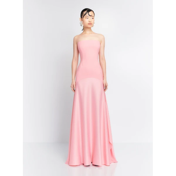 Solace London The Alessandra Maxi Dress in Powder Pink
