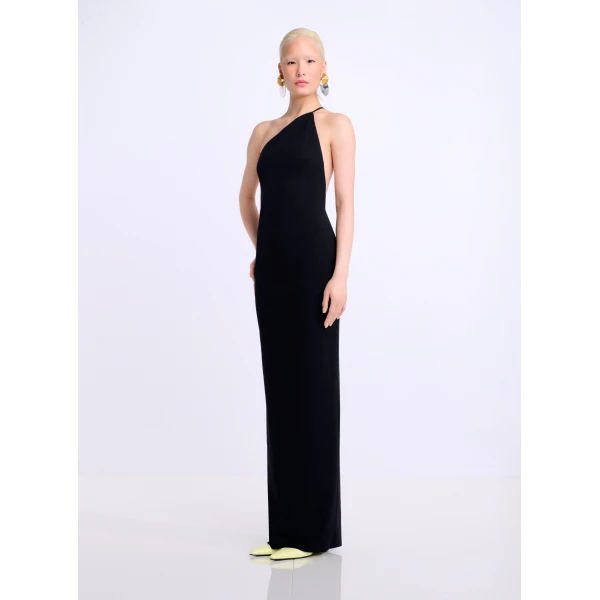 Solace London The Alexandra Maxi Dress in Black
