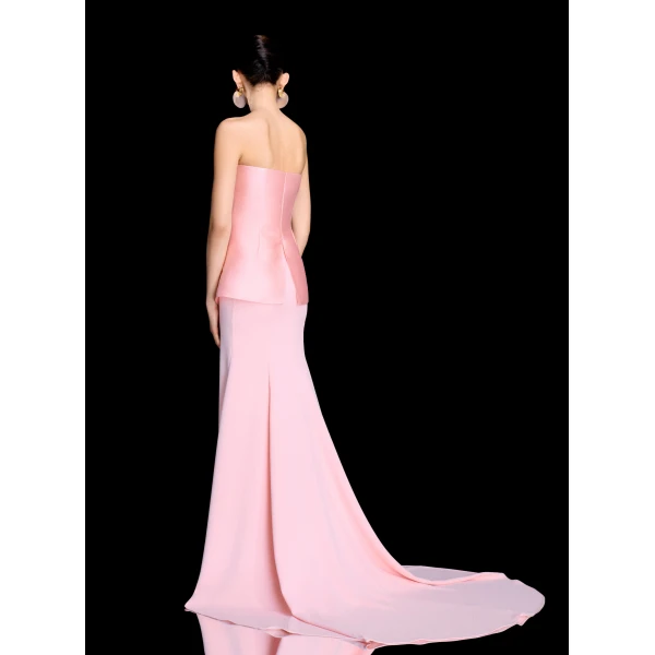 Solace London The Alia Maxi Dress in Camellia Pink