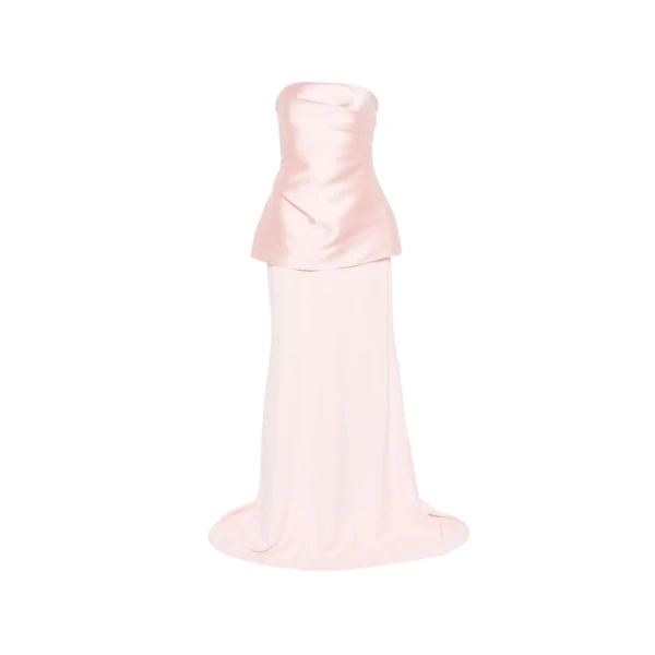 Solace London The Alia Maxi Dress in Camellia Pink | Maxi Dresses | Coveti