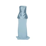 Solace London The Alia Maxi Dress in Slate Blue | Maxi Dresses | Coveti