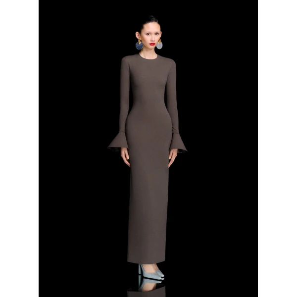 Solace London The Alicia Maxi Dress in Flint