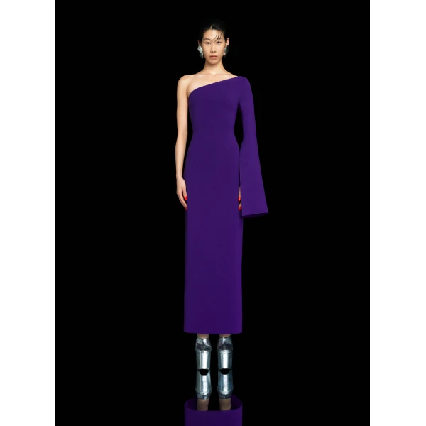 Solace London The Alina Maxi Dress in Amethyst
