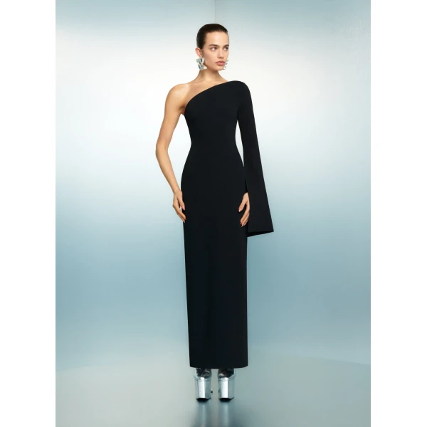 Solace London The Alina Maxi Dress in Black